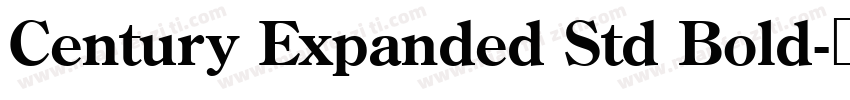 Century Expanded Std Bold字体转换